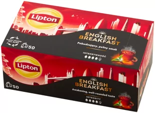 Lipton English Breakfast herbata czarna 50 torebek 100g - Herbata - miniaturka - grafika 1