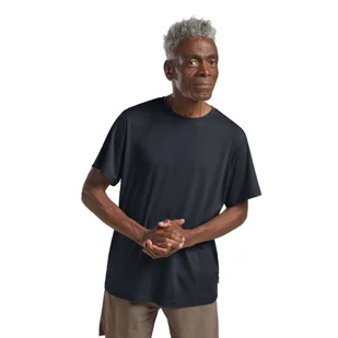 Męska koszulka z krótkim rękawem Jack Wolfskin TRAVEL T M dark navy heather - L - Koszulki męskie - miniaturka - grafika 1