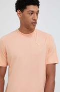 Koszulki męskie - Guess t-shirt męski kolor pomarańczowy gładki - miniaturka - grafika 1