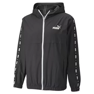PUMA Kurtka męska ESS+ Taped męska wiatrówka, czarny, XL - Kurtki męskie - miniaturka - grafika 1