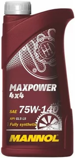 MANNOL MAXPOWER 4x4 75W140 GL5 LS 1L - Oleje przekładniowe - miniaturka - grafika 1