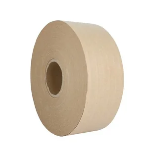 Taśma pakowa papierowa 60mm x 150mb aktywowana wodą - Taśmy klejące - miniaturka - grafika 1