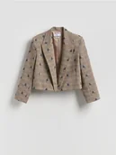 Marynarki i żakiety damskie - Reserved - Marynarka z haftowanym wzorem - wielobarwny - miniaturka - grafika 1