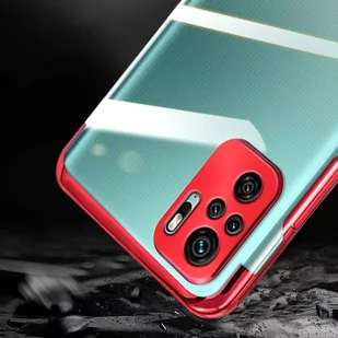 Clear Color case żelowy pokrowiec etui z metaliczną ramką Xiaomi Redmi Note 10 5G / Poco M3 Pro niebieski - Etui i futerały do telefonów - miniaturka - grafika 4