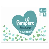 Pieluchy - Pampers Harmonie Baby Pieluszki, rozmiar 2, 204 sztuk, 4kg-8kg - miniaturka - grafika 1