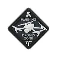 Odzież taktyczna i umundurowanie - M-Tac - Naszywka Drone Zone - PVC 3D - Czarny - 51346002 - miniaturka - grafika 1