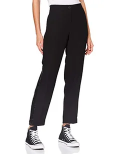 Armani Exchange Damskie spodnie Crepe with Shiny Sequins Pants, czarny, 2 - Spodnie damskie - miniaturka - grafika 1