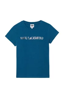 Koszulki dla dziewczynek - KARL LAGERFELD T-shirt dziecięcy - grafika 1