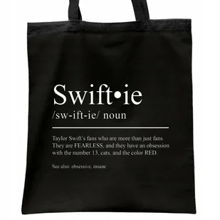 Torba bawełniana czarna na zakupy Taylor Swift Dla Fanów Prezent - Torby i wózki na zakupy Torba bawełniana czarna na zakupy Taylor Swift Dla Fanów Prezent - Torby i wózki na zakupy - miniaturka - grafika 1