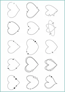 Tatuaże tymczasowe minimalistyczne serca - Zabawki kreatywne - miniaturka - grafika 1