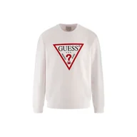 Bluzy męskie - Męska Bluza GUESS AUDLEY CN FLEECE M2YQ37K6ZS1-G011 – Biały - miniaturka - grafika 1
