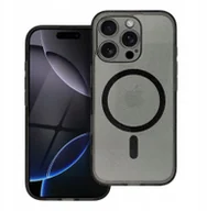 Etui i futerały do telefonów - Futerał CLEAR MAG COVER z ochroną aparatu kompatybilny z MagSafe do IPHONE 14 black glitter - miniaturka - grafika 1