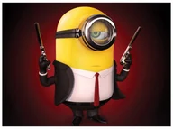 Ciasta i półprodukty do ciast - Dekoracyjny opłatek tortowy Minionki - A4 - miniaturka - grafika 1