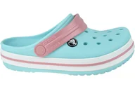 Moda i Uroda OUTLET - Crocs Crocband Clog K 204537-4S3, dla dzieci, klapki, Błękitny - miniaturka - grafika 1