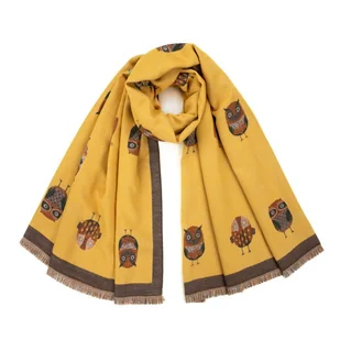 Szal Snowy Owl - Art of Polo - Apaszki i szaliki damskie Szal Snowy Owl - Art of Polo - Apaszki i szaliki damskie - miniaturka - grafika 1