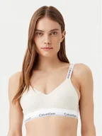 Biustonosze - Calvin Klein Underwear Biustonosz bezfiszbinowy 000QF7059E Beżowy - miniaturka - grafika 1