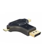 Adaptery i przejściówki - Delock Monitor adapter z USB Type-C/DP/miniDP do HDMI F 4K 60Hz czarny - miniaturka - grafika 1