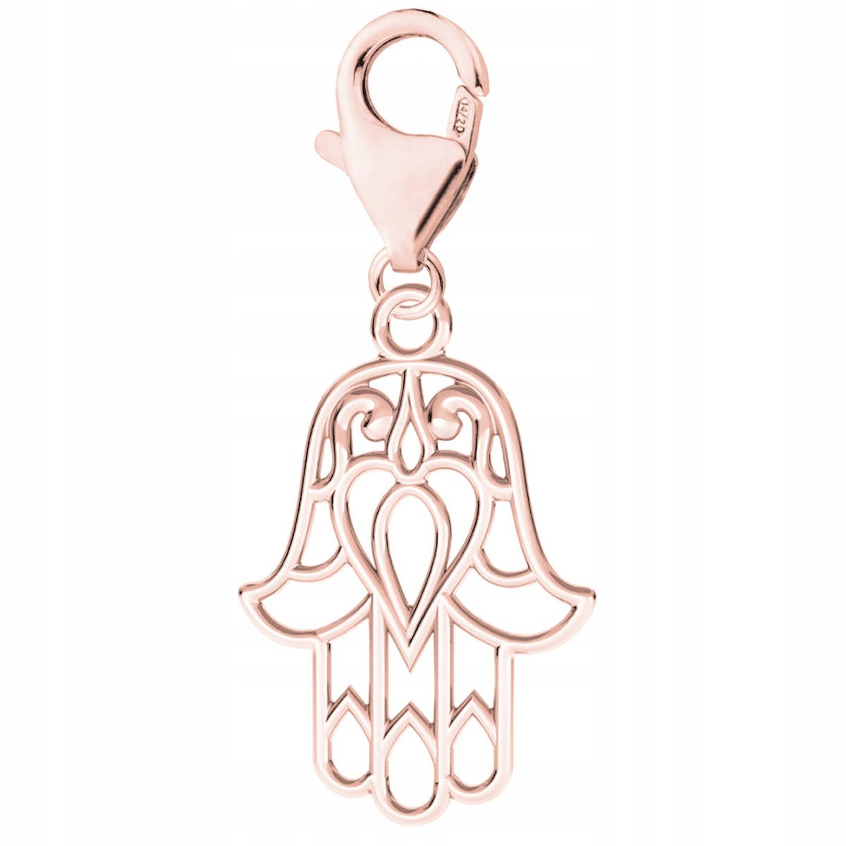 Zawieszka Pozłacana z Ręką Opatrzności Ażurowa Dłoń Blaszka SREBRO 925