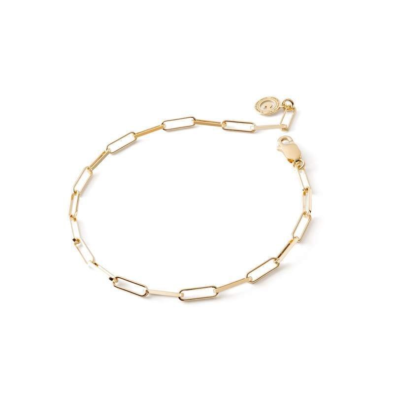 Srebrna bransoletka do wpinania charmsów, srebro 925 : Długość (cm) - 21, Srebro - kolor pokrycia - Pokrycie żółtym 18K złotem,21