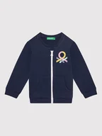 Bluzy dla chłopców - Benetton United Colors Of Bluza 3J70C5920 Granatowy Regular Fit - miniaturka - grafika 1
