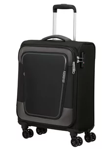 Walizka kabinowa American Tourister Pulsonic - asphalt black - Walizki - miniaturka - grafika 1