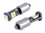 Żarówki samochodowe - Żarówka samochodowa LED H6W BAX9s 12V 3xSMD 5050 Canbus biała Y4-4289 - miniaturka - grafika 1