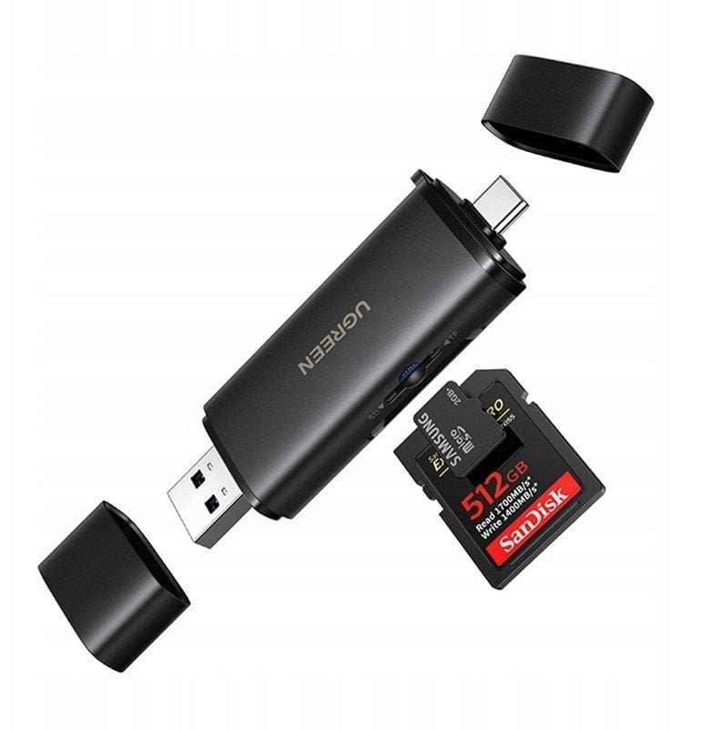 Czytnik kart USB-C/USB-A 2w1 Ugreen CM803, SD+TF 312MB/s 54534-0