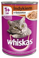 Mokra karma dla kotów - Whiskas indyk w galaretce 24x400g - miniaturka - grafika 1
