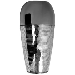Wazon EUROFIRANY Mirona 18 x 35 cm Srebrny - Wazony i flakony - miniaturka - grafika 1
