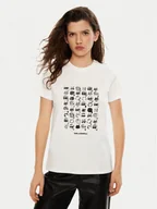 Koszulki i topy damskie - KARL LAGERFELD T-Shirt A1W17124 Biały Regular Fit - miniaturka - grafika 1