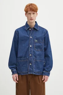 Lacoste koszula jeansowa męska kolor granatowy regular z kołnierzykiem klasycznym CH9222 - Koszule męskie - miniaturka - grafika 1