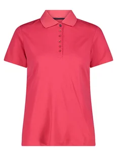 CMP Funkcyjna koszulka polo w kolorze różowym - Koszulki sportowe damskie - miniaturka - grafika 1