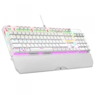 Klawiatury - Rampage Klawiatura przewodowa Rampage KB-R86 gamingowa mechaniczna UMBRA Blue Switch biała KB-R86WHITEBS - miniaturka - grafika 1