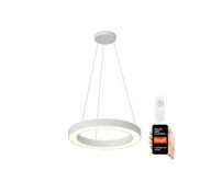 Lampy sufitowe - Immax NEO - LED Żyrandol ściemnialny na lince PASTEL LED/52W/230V 60 cm biały - miniaturka - grafika 1