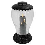 Lampiony i znicze - Znicz Sapporo 18 x 34 cm 90 dni złoty / czarny / srebrny / biały - miniaturka - grafika 1