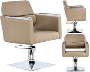 Fotele fryzjerskie - Fotel fryzjerski Bella hydrauliczny obrotowy do salonu fryzjerskiego krzesło fryzjerskie - miniaturka - grafika 1