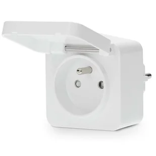 Gniazdko Smart Plug Nedis SmartLife, měřič spotřeby, dálkově ovladatelná, Wi-Fi, IP44, 3680 W - Systemy inteligentnych domów - miniaturka - grafika 1