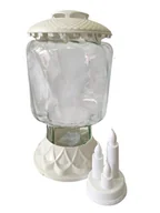 Lampiony i znicze - Znicz szklany biały MITO - miniaturka - grafika 1