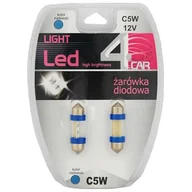 Żarówki samochodowe - Zestaw żarówek samochodowych LED C5W 12V BLUE GALAXY 4CAR - miniaturka - grafika 1