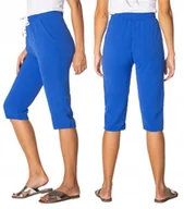 Spodnie damskie - Cienkie Spodnie Damskie Bawełniane Lato 7701-4 M - miniaturka - grafika 1