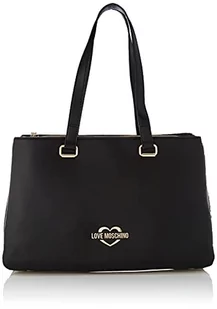 Love Moschino Borsa A Spalla Da Donna, damska torebka na ramię czarna, jeden rozmiar, czarny - Torebki damskie - miniaturka - grafika 1