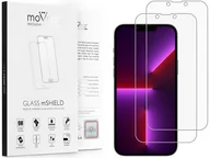 Szkła hartowane na telefon - 2 szt. | moVear 2.5D MATT - Matowe szkło hartowane do Apple iPhone 13 Pro Max (6.7") | Antyrefleksyjne, do etui, fullGlue, 9H - miniaturka - grafika 1
