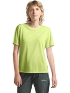 Koszulki sportowe damskie - Jack Wolfskin Koszulka funkcyjna "Vonnan" w kolorze limonkowym - miniaturka - grafika 1