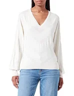 Swetry damskie - Garcia Damski sweter, Off White, XS - miniaturka - grafika 1