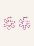 Kolczyki - Bea Bongiasca Kreolki B Pink rosa - miniaturka - grafika 1