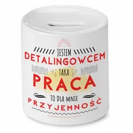 Skarbonki - Skarbonka Dla Detalingowca na Urodziny na Prezent z Nadrukiem ze Zdjęciem + Opakowanie na prezent (wzór 02) - miniaturka - grafika 1