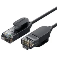 Kable miedziane - Ugreen Kabel sieciowy UGREEN NW122 Ethernet RJ45, Cat.6A, UTP, 0.5m (czarny) UGR466BLK - miniaturka - grafika 1