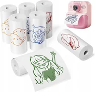 Papier do drukarek - Papier Wkład Wkłady Kolorowy Druk 7x Rolka 56mm X 5m Do Xrec P02 K22 / P2-rm-s01 - miniaturka - grafika 1