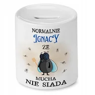 Skarbonki - Skarbonka Dla Ignacego na Urodziny Idealny Prezent z Nadrukiem ze Zdjęciem + Opakowanie na prezent (wzór 01) - miniaturka - grafika 1