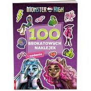 Kolorowanki, wyklejanki - Mattel Monster High 100 Brokatowych naklejek - miniaturka - grafika 1